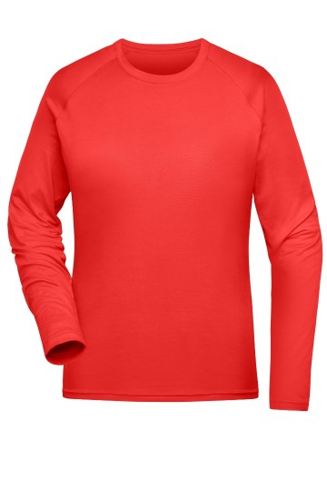JN521 Ladies Sport T-shirt L/S helderrood