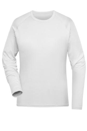 JN521 Ladies Sport T-shirt L/S wit