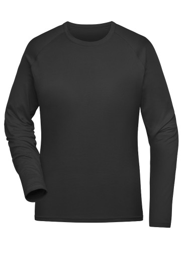 JN521 Ladies Sport T-shirt L/S zwart