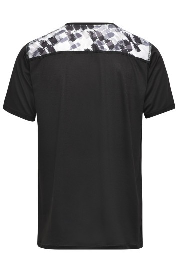 JN524 Men's Sport T-Shirt zwart zwartbedrukt rug