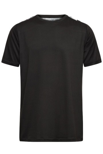 JN524 Men's Sport T-Shirt zwart zwartbedrukt