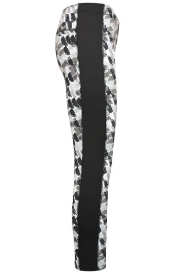 JN527 Ladies Sport legging zwart zwartbedrukt achter zij