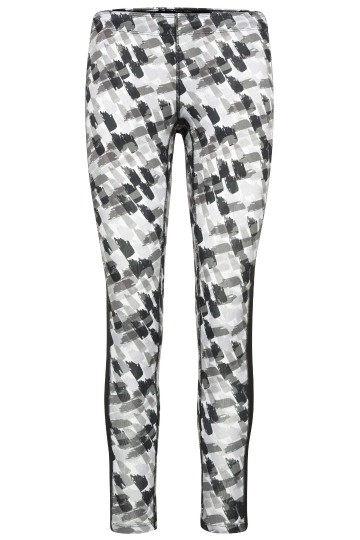 JN527 Ladies Sport legging zwart zwartbedrukt