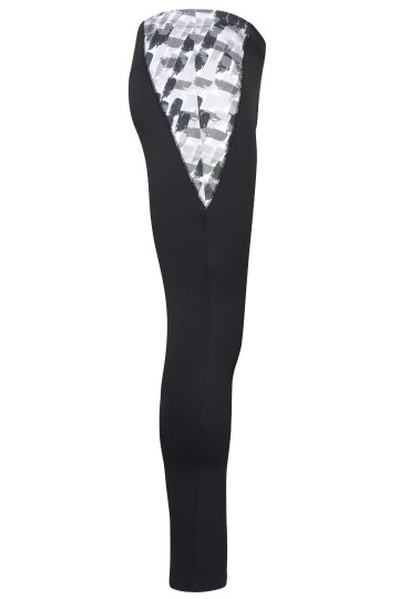 JN528 Men's Sport legging zwart zwartbedrukt zij