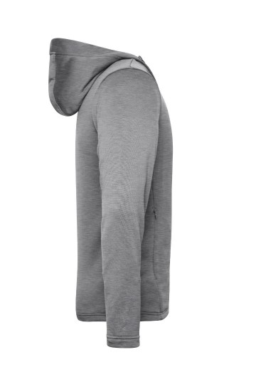 JN532 Men's Sport Hoody lichtmelange zij