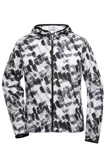 JN533 Ladies Sport jack zwart zwartbedrukt