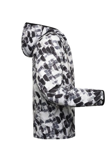 JN534 Men's Sport jack zwart zwartbedrukt zij