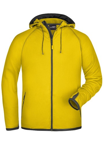 JN571 Men's Hooded Fleece geel / carbon