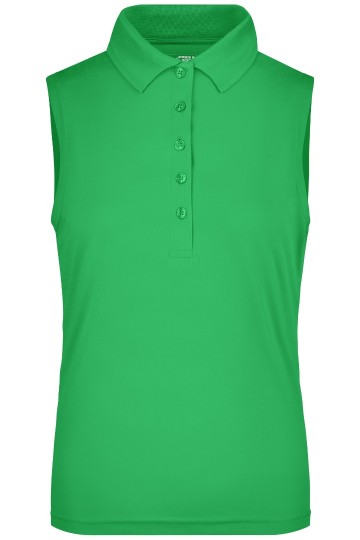JN Ladies Active polo mouwloos JN575 groen