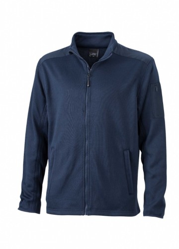 JN Men's Knitted Fleece Jack JN591 marineblauw marineblauw