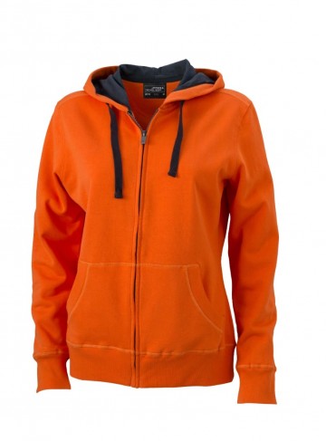 JN Ladies Hooded jack JN594 donkeroranje carbon