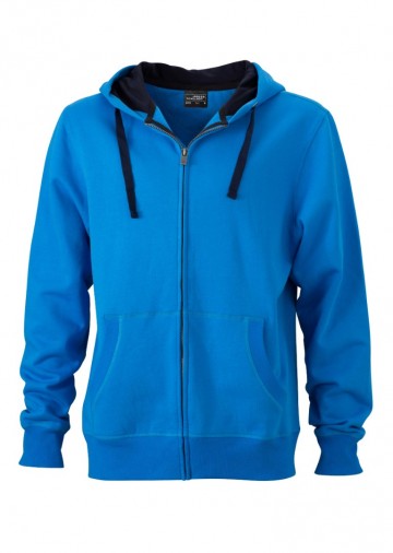 JN Men's Hooded jacket JN595 kobaltblauw marineblauw
