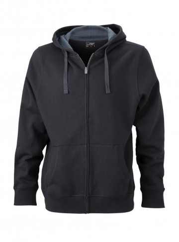 JN Men's Hooded jacket JN595 zwart carbon