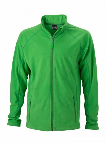 JN Men's Structure Fleece jack JN597 groen donkergroen
