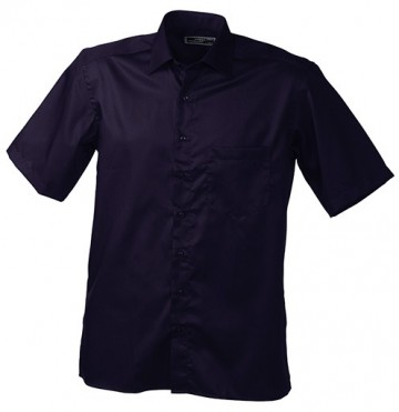 JN607 Men's Business Shirt SS aubergine