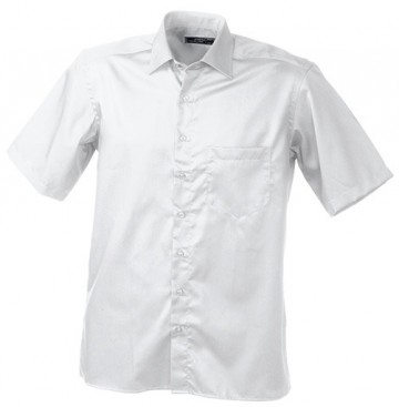 JN607 Men's Business Shirt SS wit