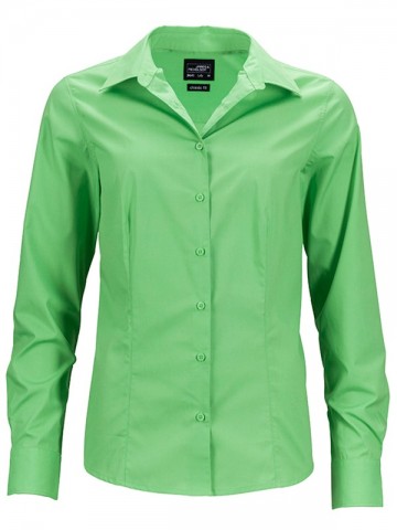 JN641 Ladies Business Shirt LS limoengroen