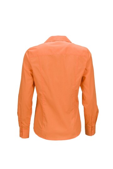 JN641 Ladies Business Shirt LS oranje rug