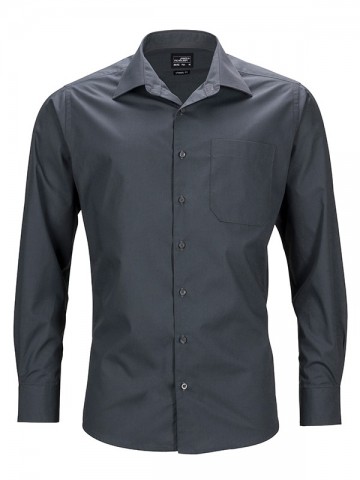 JN642 Men's Business Shirt LS carbon