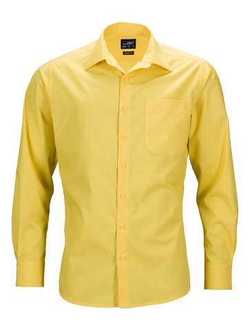 JN642 Men's Business Shirt LS geel