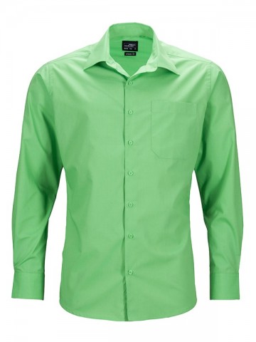 JN642 Men's Business Shirt LS limoengroen