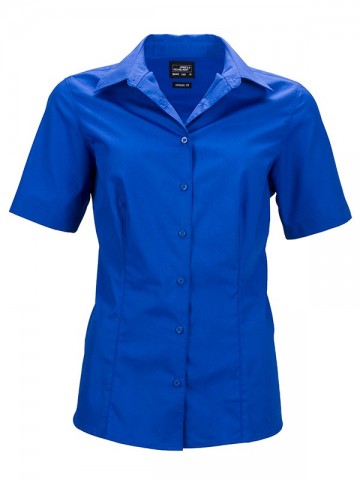 JN643 Ladies Business Shirt SS koningsblauw