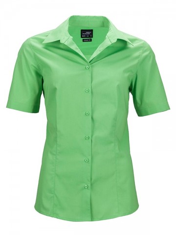 JN643 Ladies Business Shirt SS limoengroen