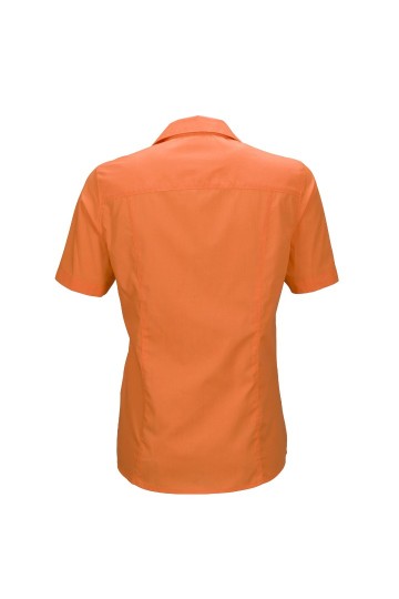 JN643 Ladies Business Shirt SS oranje rug