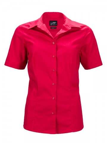 JN643 Ladies Business Shirt SS rood