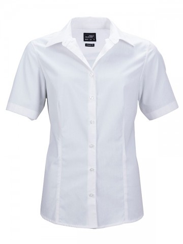 JN643 Ladies Business Shirt SS wit