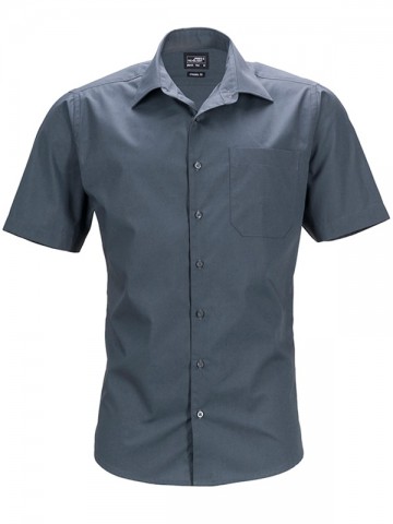 JN644 Men's Business Shirt SS carbon