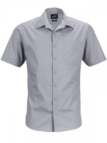 JN644 Men's Business Shirt SS staalgrijs