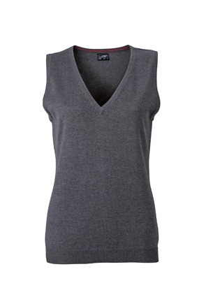 JN656 Ladies V-Neck Pullunder antracietmelange