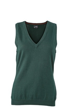 JN656 Ladies V-Neck Pullunder bosgroen