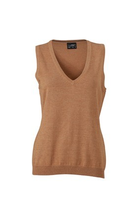 JN656 Ladies V-Neck Pullunder camel