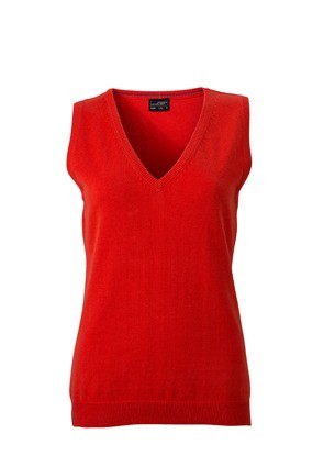 JN656 Ladies V-Neck Pullunder donkeroranje