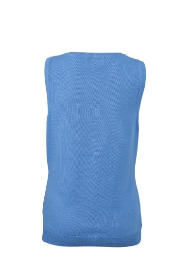 JN656 Ladies V-Neck Pullunder gletsjerblauw rug