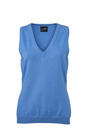 JN656 Ladies V-Neck Pullunder gletsjerblauw