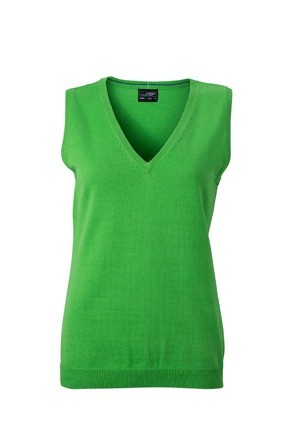 JN656 Ladies V-Neck Pullunder groen