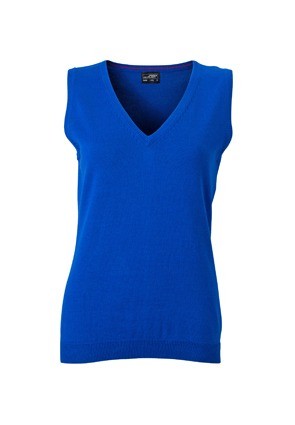 JN656 Ladies V-Neck Pullunder koningsblauw