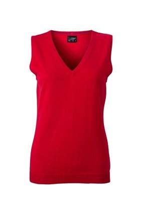 JN656 Ladies V-Neck Pullunder rood