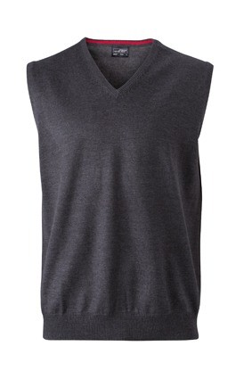 JN657 Men's V-Neck Pullunder antracietmelanger