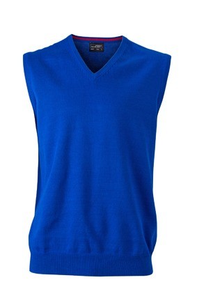 JN657 Men's V-Neck Pullunder koningsblauw