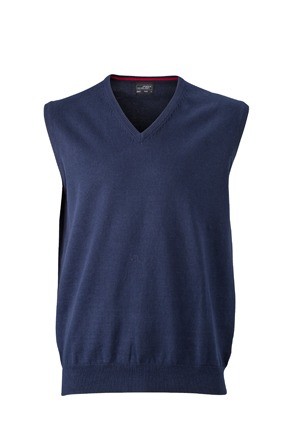 JN657 Men's V-Neck Pullunder marineblauw
