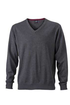 JN659 Men's V-Neck pullover antracietmelange