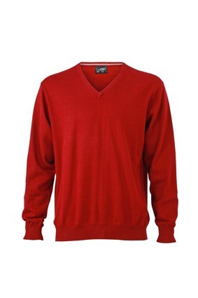 JN659 Men's V-Neck pullover bordeauxrood
