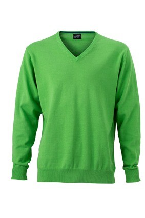 JN659 Men's V-Neck pullover groen