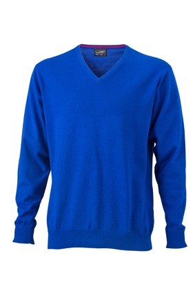 JN659 Men's V-Neck pullover koningsblauw