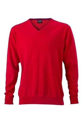 JN659 Men's V-Neck pullover  rood