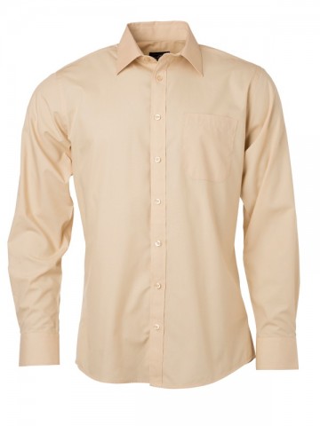 JN678 Men's Poplin Shirt LS steen